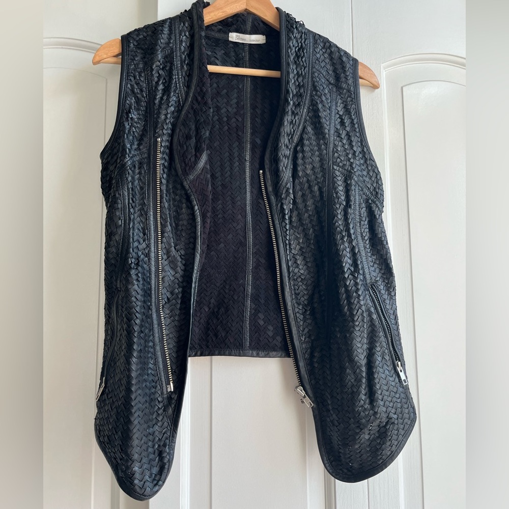 Les Petites Leather Vest, Size S
